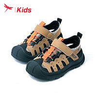 红蜻蜓红蜻蜓儿童24年凉鞋男童时尚运动包头凉鞋 棕色 26-37 30