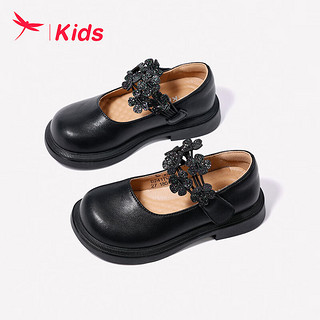红蜻蜓红蜻蜓儿童24年单鞋女童时尚舒适公主浅口单鞋 黑色 26-37 33