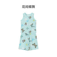 ibaby儿童恒温背心套装 春夏季多花色宝宝男童女童家居服套装 【背心套装】花间蝴蝶 90【身高80-90cm 年龄2-3岁】
