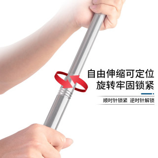 熊火 抄网2.5米加厚不锈钢可伸缩钓鱼抄网杆便携折叠网头套装钓鱼配件