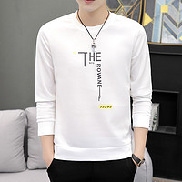 青少年长袖T恤韩版修身潮流打底衫圆领男装套头卫衣学生装印花新