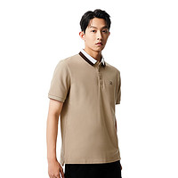 杰克琼斯 杰克·琼斯（JACK&JONES）翻领短袖衣服Polo衫男装 卡其色