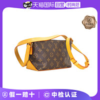 LOUIS VUITTON 中古95新lv/路易威登/帆船系列老花斜挎包植鞣革内里更新