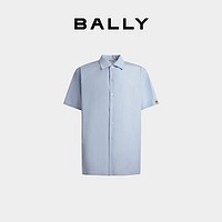 BALLY巴利24春夏蓝色棉质男士衬衫6308057 天蓝色 48