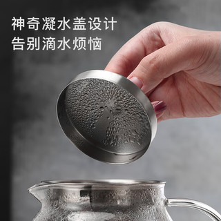 尚明耐热玻璃冲茶壶泡茶壶茶水分离过滤家用大容量泡茶器加厚茶具 单壶 500ml