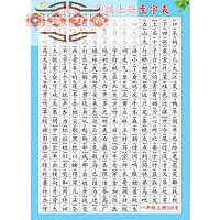 富力新小学汉语拼音声母表韵母表 小一年级下汉语拼音音序字母表版 一年级上册生字表 特大(宽70×高90厘米)