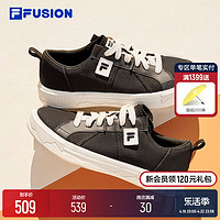 FILA 斐乐 FUSION斐乐潮牌男鞋POP3滑板鞋帆布鞋2024夏季新款运动鞋男