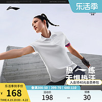 LI-NING 李宁 短袖POLO衫女士2024新款健身系列冰感舒适夏季吸湿排汗运动服