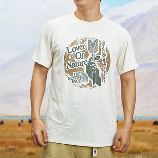 THE NORTH FACE 北面 短袖男款春夏季户外运动透气纯棉休闲圆领
