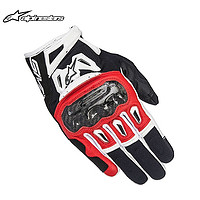 Alpinestars SMX-2 a星摩托车手套碳纤维夏季透气机车装备骑士骑行手套 黑红白 L