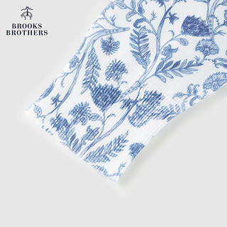 布克兄弟（BrooksBrothers）女士24春夏圆领国风印花图案针织开衫 9003-蓝色印花 M