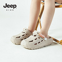 Jeep 吉普 儿童机甲洞洞鞋 灰色