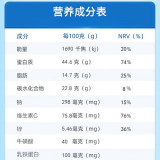 纽瑞优neurio  乳铁蛋白调制乳粉 纽瑞优 乳铁蛋白免疫版120g*1罐