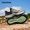 saucony 索康尼 奥拉越野跑鞋男减震耐磨户外徒步跑山鞋咖啡黑42