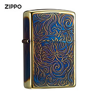 ZIPPO 之宝 煤油打火机唐草·火焰花煤油防风火机 LORIG200FB.25-0016