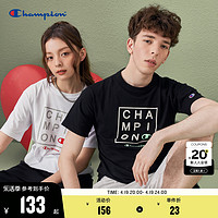 Champion 冠军纯棉情侣t恤短袖宽松潮牌