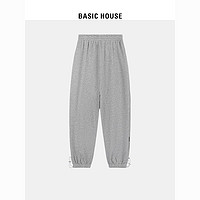 百亿补贴：BASICHOUSE 百家好 Basic House/百家好高腰休闲裤女九分裤直筒裤2024夏季新款束脚裤