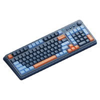 凌豹 LB-K01 99键 三模键盘 橙蓝 RGB