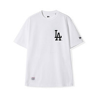 NEW ERA 纽亦华 夏季MLB NY/LA腰果花印花设计男女款T恤短袖