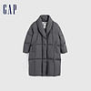 【优惠】Gap女装冬季翻领远红外发热长款羽绒服外套840920