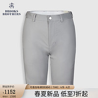 布克兄弟（BrooksBrothers）男士24春夏简约棉金属纽扣休闲短裤 0007-灰色 30