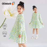 可可鸭(QQ DUCK)童装儿童裙子女连衣裙碎花田园裙铃兰连衣裙清新碎花;165