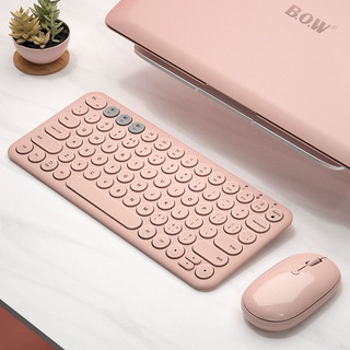 B.O.W 航世 BOW ipad蓝牙键盘鼠标连手机平板笔记本电脑打字专用无线键鼠套装