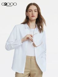 g2000纵横两千女装秋冬商场新款棉混纺商务休闲长袖衬衫