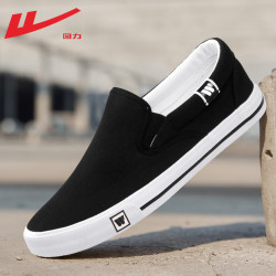 回力 男鞋帆布鞋男款一脚蹬男夏季板鞋子男士懒人休闲老北京布鞋男