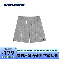 SKECHERS 斯凯奇 休闲时尚运动裤L224W045 中花灰/004F XXL