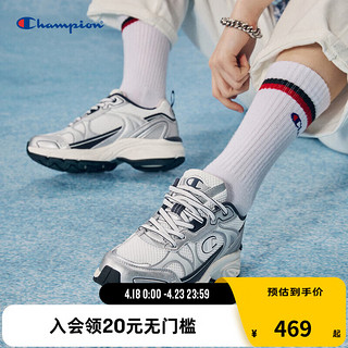 Champion 冠军运动鞋2024春夏新款男金属色休闲鞋Champ Roaming 1跑鞋 银色(情侣款) 41