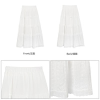 白色法式蓬蓬裙女春秋夏2024气质仙女a字半身裙芭蕾蛋糕裙子