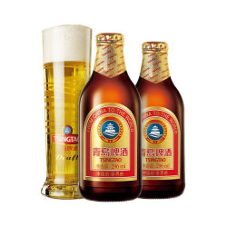 tsingtao青岛啤酒小棕金11度296ml24瓶