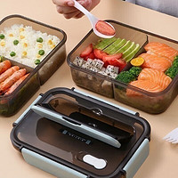 小米 保温饭盒 便当盒食品级1500ml 三格蓝色送餐具