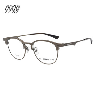 FOUR NINES999.9菲拉格慕联名眼镜框圆框钛材近视眼镜架SF9011 774 50mm 774古铜色