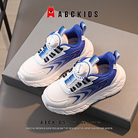 ABC KIDS男童鞋春秋儿童运动鞋网面透气旋钮软底中小童跑步鞋男孩鞋子 蓝色（参考内长购买） 27码 内长17.0脚长16.0