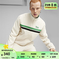 PUMA 彪马 男女同款运动休闲外套 TEAM TRACK JACKET 626175 雪白色-87 XS(165/88A)