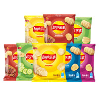 Lay's 乐事 薯片办公室休闲小包装儿童膨化零食品 混口味12g*9包