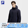 FILA 斐乐 官方男士棉服2024春基础简约健身运动休闲连帽外套