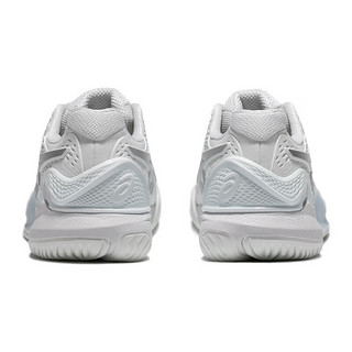 亚瑟士ASICS网球鞋女鞋透气稳定舒适运动鞋 GEL-RESOLUTION 9 白色/灰色 38