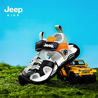 Jeep 吉普 儿童魔术贴轻便透气防滑包头凉鞋