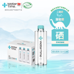 watertime水时光含硒饮用天然水380ml24瓶原生态低钠低赫兹山泉水整箱