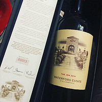 WATERFORD 沃特福德 杰姆干红葡萄酒 独立收藏编号 南非国家酒馆原瓶原装进口红酒