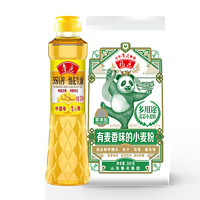 luhua 鲁花 5S压榨一级花生油320ml 花生油320ml+多用途面粉500g