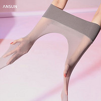 ANSUN 安幸 新品「缦」5D天鹅绒莱卡高腰深裆360无缝柔顺连裤丝袜女 Light Black 浅黑