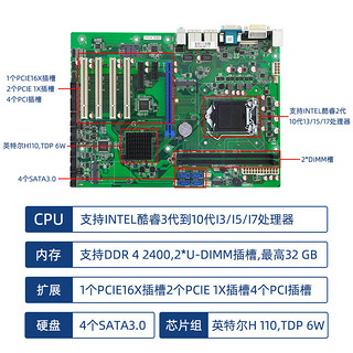 智纯（ZHICHUN）4U工控机工控机 运动控制【 酷睿9代】上位机ZPC-610L-I7-9700 16G/1T/300W