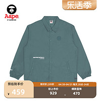 Aape 男装秋冬字母印花排扣简约教练夹克外套7521XXJ