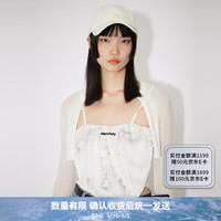 RE'VAN芮范2024夏季设计师款酷感吊带肚兜毛织开衫RM30106314 白色 XS/34