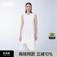 JNBY江南布衣【轻礼服-立体花卉】24夏季连衣裙花苞无袖5O4G12240 101/漂白 XL