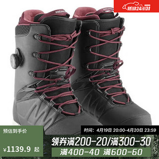 DECATHLON 迪卡侬 雪鞋单板雪鞋成人滑雪鞋男女情侣Enzone-500-OVWN男款黑色44-4483392